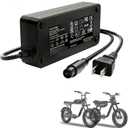 54.6V 3A Fast Battery Charger for Super 73,with 3-Pin Connector for 48V Lithium Battery 110V-120V Power Adapter Compatible for Z/S/R-Series,Z S R Adventure, ZX,RX,S2,Replacement Part etc (3A)