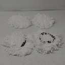 4 Pack Mop Replacement Heads for O-Ceda Mop Replace Head Spin Mop Heads Replacements, Microfiber Spin Mop Refills, Easy Cleaning Mop Head Machine Washable (4 Count (Pack of 1), #2 White)