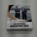 FUFF Weighted Vest 5lb Weights with Reflective Stripe, Weighted Vest for Men Women Strength Training Running Walking Jogging