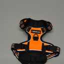 No Pull Dog Harness for Medium Large Dogs Adjustable Reflective Pet Vest with Front Clip Padded Harness for Dogs Easy Control Handle Best for Outdoor Training and Walking Orange, M
