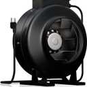 mychiii 8 Inch Inline Duct Fan, 720 CFM Ventilation Exhaust Blower with Steel Housing, 813 Pa High Static Pressure, 3000 RPM for Grow Tent, Greenhouse, Basement, Kitchen HVAC