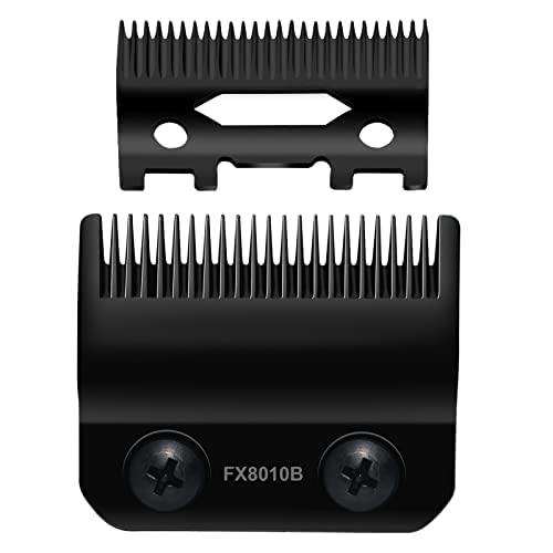 FX8010B Black Graphite Fade Replacement Blades compatible with BaBylissPRO Barberology Replacement Clipper fade Blades FX870/FXF880/FX810/FX825/FX673N (FX8010B Black)