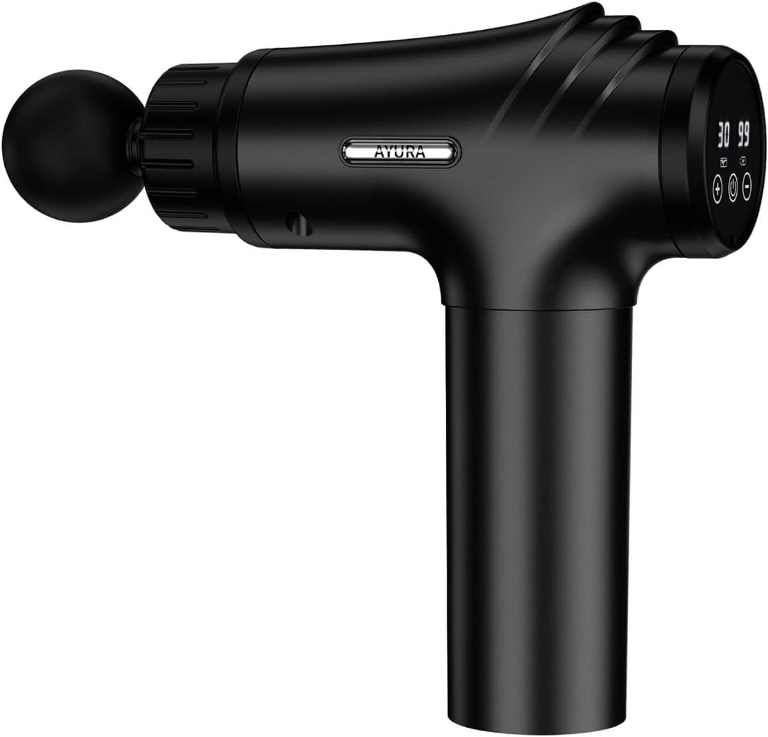 AYURA Massage Gun with 30 Speeds 6 Heads