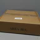 RUGSREAL Entryway Rug 2x3 Small Bedside Throw Mat with Rubber Backing Machine Washable Living Room Rug Non Slip Bathroom Mat Stain Resistant Braided Print Carpet for Dining Room Kitchen Hallway, Black