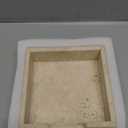 Sumnacon Travertine Cocktail Napkin Holder for Table, 6.2" x 6.2", Square Napkin Holders Small Napkin Tray, Flat Modern Napkin Dispenser for Kitchen, Countertop, Dining Table, Party, Bar (Beige)