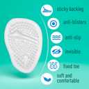 2 x Metatarsal Pads 3 Pairs - Ball of Foot Cushion - Soft Cushion Design - Shock Absorbing - Anti-Slip Strong Adhesive - High Heel Pain Relief - (Clear)