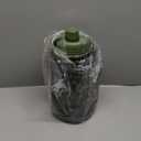 1 Gallon Water Bottle with Military Style Bottle Holder Bag Insulated Stainless Steel Water Jug for Men (Army Green)