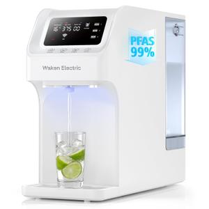 Waken Electric C11S Reverse Osmosis Water Filtration System Countertop 180oz Water Tank 4:1 Pure to Drain 8 Stage RO Filter No Installation for Home Apartment Condo RV