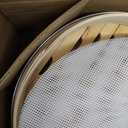 2-Tier Bamboo Steamer Basket Set 10 Inch with Reinforcement & Handle,Bamboo Steamer for Cooking,Dumpling Bun Dim Sum, Rice Potsticker Steaming Chinese Asian Food & Vegetables