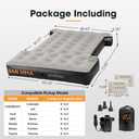SAN HIMA Truck Bed Air Mattress for 6-6.3ft Mid Size Regular Bed, Inflatable Pickup Truck Mattress with Electric Pump & Carry Bag, Waterproof PVC Camping Air Mattress, Camel & Black