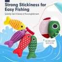 hahaland Montessori Toys for 1 Year Old Boy Girl Birthday Gift - 10 in 1 Cloth Fishing Game Toddler Toys with Stacking Cups - Number Counting, Color Sorting Learning