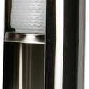San Jamar Lid Dispenser Wall-Mounted, 12-24 Oz with Dual Lid Capacity for Restaurants, Dining Halls, and Fast Food, Stainless Steel, 23.5 Inches, Silver