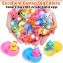 FUN LITTLE TOYS 10 PCS Easter Party Favors for Kids with Bunny Chick Finger Puppets Assorted Easter Egg Fillers, Easter Basket Stuffers for Toddlers Kids Gifts