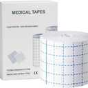 Stretch Adhesive Bandage Wrap, 4" x 11 Yard Soft Fabric Breathable Medical Tape | Flexible Non-Woven Gauze Cover for Tattoo Care & Wound Dressing, Skin-Friendly Roll