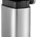 QUALIAZERO 50L/13Gal Heavy Duty Hands-Free Stainless Steel Commercial/Kitchen Step Trash Can, Fingerprint-Resistant Soft Close Lid Trashcan, 50L / 13 GAL