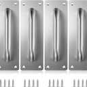 Sumnacon Stainless Steel Door Handle, 4 Pack Pull Push Handle 7.9x2.5 Inch, for Wooden and Composite Doors, Garage, Barn, Home, Commercial Use, Silver