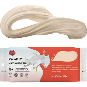 Lightweight Clay - Air Dry Clay, Ultra Light & Soft, Safe & Non-Toxic, Moldable & Flexible, DIY Modeling Clay for Anime Figures, Sculpting, Molding, Creative Art Crafts (Skin)