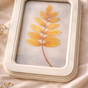 11.8 IN Clear Wall Sign Leaf, Yellow