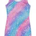 Nymphperi Girls Gymnastics Leotards Toddler Sleeveless Tank Biketards Tumbling Dance Unitards for Kids Class Training, 105