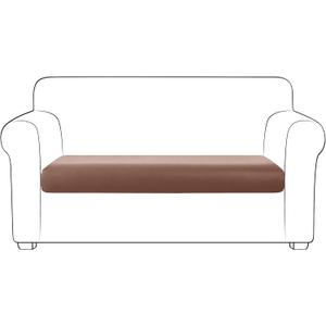 Yates Home PU Leather Couch Sofa Cushion Slipcover Water-Proof Elastic Chair RV Seat Covers Sofa Furniture Protector Slip Cover for Seater Replacement in Living RoomLoveseat, Light Brown (Medium)
