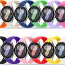Bands Compatible with Samsung Galaxy Watch 7 6 5 4 40mm 44mm/6 4 Classic 43mm 47mm 42mm 46mm/5 Pro 45mm/Active 2 Band, 20mm Soft Silicone Sport Replacement Strap for Women Men