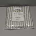 Lino Rosa Taupe Striped Kitchen Pinch Pleat Small Curtains with Hooks 20 Inch Length for Bathroom Windows