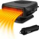 Car Heater,12V 200W Portable Windshield Defroster Demister with Heating/Cooling Fan and Plug in Cigarette Lighter Fast Heating Defrost Defogger with Ergonomic Handheld Design for All Kinds of Cars