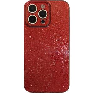 Luxurious Shining Cute Phone Case for iPhone 16 15 14 13 Pro Max Cellphone Cases Shockproof Soft Back Cover(for iPhone 16 Pro Max)