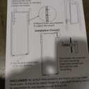 BEAUTYPEAK 14" x 48" Adjustable Height Over The Door Mirror, Rectangular Full Length Hanging Door Mirror with Shatterproof Tempered Glass Aluminum Alloy Frame for Dormitory, Gold