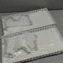 2 Pack Pull Out Pots and Pans Organizer for Cabinet & Countertop, Kitchen Cabinet Organizer with 8 Adjustable Dividers, Storage for Pot Lid, Dishes, Bakeware, White