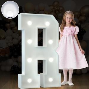 imprsv 3FT Marquee Letters, Cool White Light Up R, Large Marquee Letters for Party Decor, Marry Me, Birthday Decor