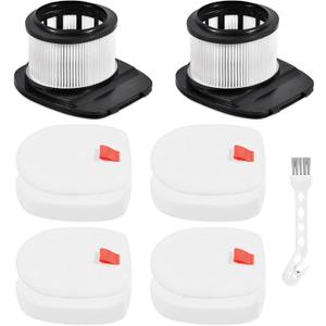 IZ362H Filters 2 HEPA Filter 4 Pre-Motor Foam & Felt Filter 1 Cleaning Brush Kit Compatible with Shark Vacuum IZ162H IZ362H IZ363HT IZ440H IZ462H IZ483H, Part # XHF161H & 617FJ140
