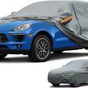 Kayme Heavy Duty Car Cover Custom Fit Porsche Macan, Waterproof All Weather for Automobiles, Full Exterior Covers Rain Sun UV Protection.
