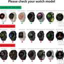 Watch Bands Compatible with Garmin Venu 3S/Vivoactive 4S/Venu 2S/Vivomove 3S,18mm Double Sided Silicone Magnetic Watch Band Soft Sport Strap for Garmin Forerunner 255S/255S Music/265S (Grey+Orange)