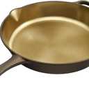 iLiving Seasoned Modern Heirloom Mirror Polished Cast Iron Skillet Pan 12" (2.0" Wall Height/2.7 L)