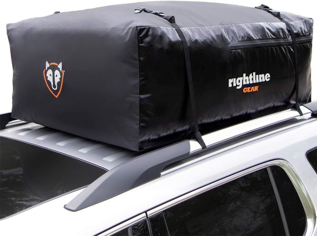 Rightline Gear Sport 3 Waterproof Rooftop Cargo Carrier for Top of Vehicle, Attaches With or Without Roof Rack, 18 Cubic Feet, Black Rightline Gear Sport 3 Waterproof Rooftop Cargo Carrier for Top of Vehicle, Attaches With or Without Roof Rack, 18 Cubic Feet, Black