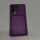 Vizvera for Samsung Galaxy S25 Ultra Case Wallet RFID [Cards Holder][Camera Cover][Edge Raised] Full Body Rugged Shockproof Silicone Protective Phone Case for Galaxy S25 Ultra 6.9" 2025(Purple)
