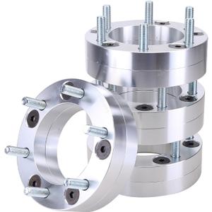 4PCS 5x5.5 to 6x5.5 Wheel Spacers 2 inch with 6 Lug for for Ram 5x139.7mm to 6x139.7mm Hubcentric Wheel Adapters with 1/2"x20 Studs 108mm Bore Wheel Spacer Adapters