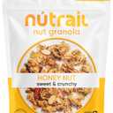NuTrail Nut Granola Cereal, Honey Nut, No Sugar Added, Keto, Low Carb, Gluten Free, Grain Free, Healthy Breakfast 8 oz. 1 Count (EXP 04/13/26)