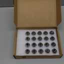 Set of 20 Veritek 14x1.5mm Chrome 7/8 22mm Hex Duplex Acorn OEM Style 1.5 Inch 38.5mm Lug Nuts for Factory Wheels