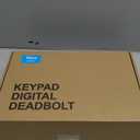 Veise Fingerprint Door Lock Set, Keyless Entry Door Lock, Front Handle Set, Electronic Keypad Deadbolt with Lever Handle, 2 Keys, Auto-Locking, One-time Codes, Easy to Install, Oil Rubbed Bronze