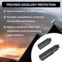 2 x Starlink Cable End Caps, 2 PCS Starlink Cable Protection Caps Compatible with Starlink Gen 2 Cable End Cap Starlink Accessories-Gray