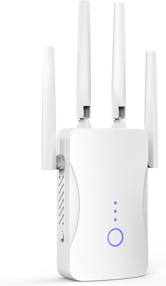 2026 WiFi Extender Signal Booster - 2.4GHz 300Mbps WiFi Booster for Home, Covers Up to 9999 Sq. Ft, Easy Setup, Ethernet Port & Access Point, Stable Internet Performance with 60+ Devices (white)