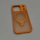for iPhone 17 Pro Case: with 360 Spin Magnetic Stand, Camera Control Button, Fit for MagSafe, Military Drop Protection, Protective Slim Phone Cover for 17Pro with Ring Kickstand, 6.3", Orange