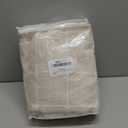 Muuyi Fabric Shower Curtains with Snap in Liner,No Hooks Needed,Tassels Shower Stalls Curtain with Window for Bathroom Decor,Waterproof & Washable,Beige,72Wx75H