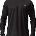 Roadbox Mens UPF 50+ UV Sun Protection Shirts Outdoor Long Sleeve SPF Rash Guard for Fishing Hiking Swimming Running M