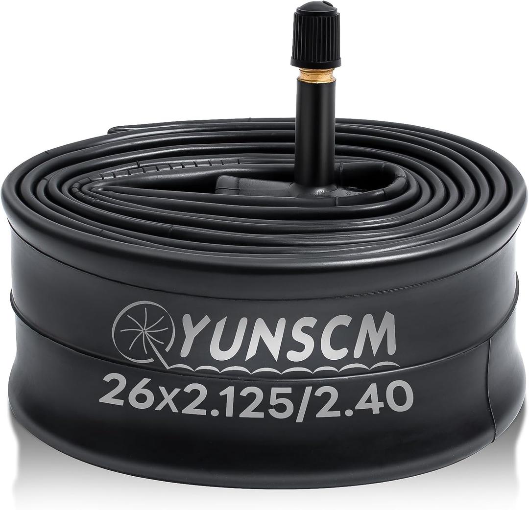1-PC 26" Bike Inner Tube 26x2.125/2.25/2.35/2.4 AV32MM Schrader Valve56/64-559 26" Bicycle Tube Compatible with 26 x 2.125 26 x 2.25 26 x 2.3 26 x 2.35 26 x 2.40 Bike Tire Tube