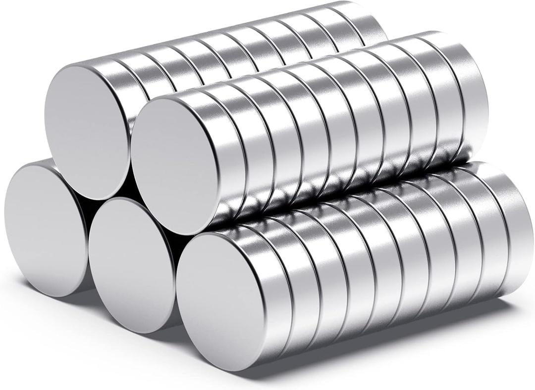 Strong Neodymium Magnets, Rare Earth for Crafts, Heavy Duty Round Small Magnets, 0.47 x 0.12 Inch, 50 PCS