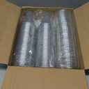 AOZITA 100 Pack - 12 oz Clear Plastic Cups with Lids and Straws, Food Safe Disposable Iced Coffee Cups for Cold Beverages, Smoothies, Iced Coffee, Leak-Proof, BPA-Free