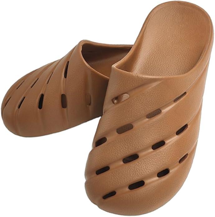 PXPUIQ Breathable Water Shoes Closed Toe Clog Fashionable, Lightweight Casual Sandals for Women Men, Durable Summer Slipper Indoor Outdoor, Size: 9-10